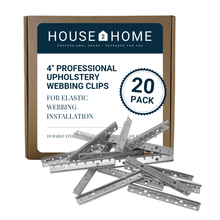 Load image into Gallery viewer, 4&quot; Metal Webbing Clips for Upholstery Repair- Includes Instructions