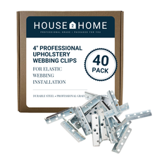 Load image into Gallery viewer, 2" Metal Webbing Clips for Upholstery Repair- Includes Instructions