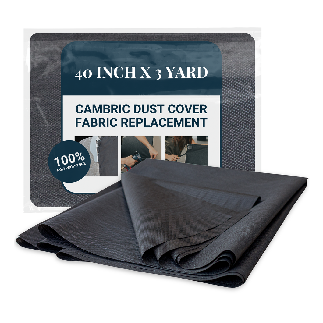Upholstery Black Cambric Dust Cover for Furniture and Box Springs- 40 Inch x 3 Yard