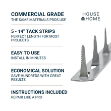 Load image into Gallery viewer, 14" Upholstery Metal Tack Strips- 5pk w/ Instructions
