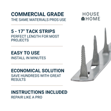 Load image into Gallery viewer, 17" Upholstery Metal Tack Strips- 5pk w/ Instructions