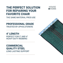 Load image into Gallery viewer, 4&quot; Metal Webbing Clips for Upholstery Repair- Includes Instructions