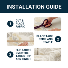 Load image into Gallery viewer, Upholstery Tack Strip, 1/2 Inch x 10 Yard Roll, Great for Making Professional Edges on Furniture, Couch, Chair, and Sofa, Includes Instructions