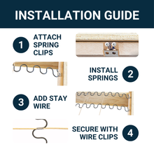 Load image into Gallery viewer, House2Home 15" Sofa Upholstery Spring Replacement Kit- 2pk Springs, Clips, Wire for Furniture Chair Couch and Recliner Repair Includes INSTRUCTIONS