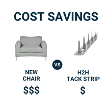 Load image into Gallery viewer, 14" Upholstery Metal Tack Strips- 5pk w/ Instructions