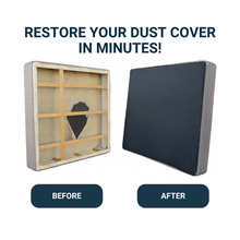 Load image into Gallery viewer, House2Home Twin Box Spring Dust Cover for Bed Box Spring Repair, Heavy Duty 2.4 oz. Black Cambric Cloth, Replacement Box Spring Cover