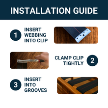 Load image into Gallery viewer, 2" Metal Webbing Clips for Upholstery Repair- Includes Instructions