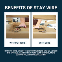 Load image into Gallery viewer, 31" Upholstery Spring Replacement Kit- 2pk Springs, Clips, Wire w/ Instructions