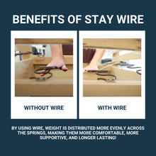 Load image into Gallery viewer, House2Home 18" Sofa Upholstery Spring Replacement Kit- 4pk Springs, Clips, Wire for Furniture Chair Couch and Recliner Repair Includes Instructions