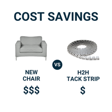 Load image into Gallery viewer, Heavy Weight Metal Flexible Tack Strip, Curve Ease for Upholstery- 20ft