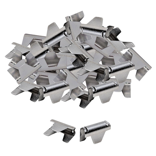 Upholstery Stay Wire Clips for Attaching Springing Wire to Springs- 40 Pk w/ Instructions